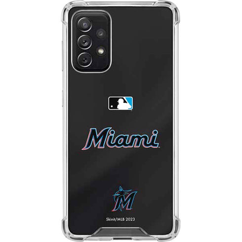 MLB Miami Marlins Jersey Alternate Galaxy A72 5G Clear Case